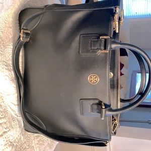 GORGEOUS -  TORY BURCH Double Zippered Bag 14"L x 11" H EXCELLENT. SOLD